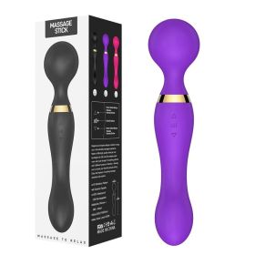 Multispeed Vibrating Rechargeable Massager Wand Personal Full Body Therapy(Must Provide A Hazardous Materials Shipping Label For Self-pickup By U (Color: Purple)